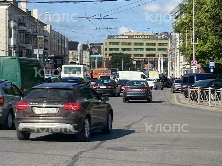 3 аварии: карта пробок в Калининграде на утро пятницы - Новости Калининграда | Фото: очевидец