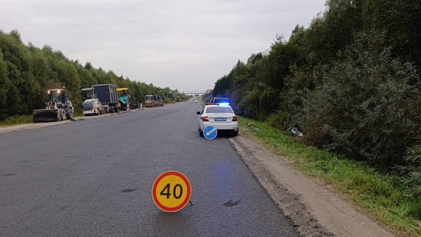 На окружной мотоциклист на высокой скорости вылетел в кювет и получил травмы - Новости Калининграда | Фото: ГАИ Калининградской области 