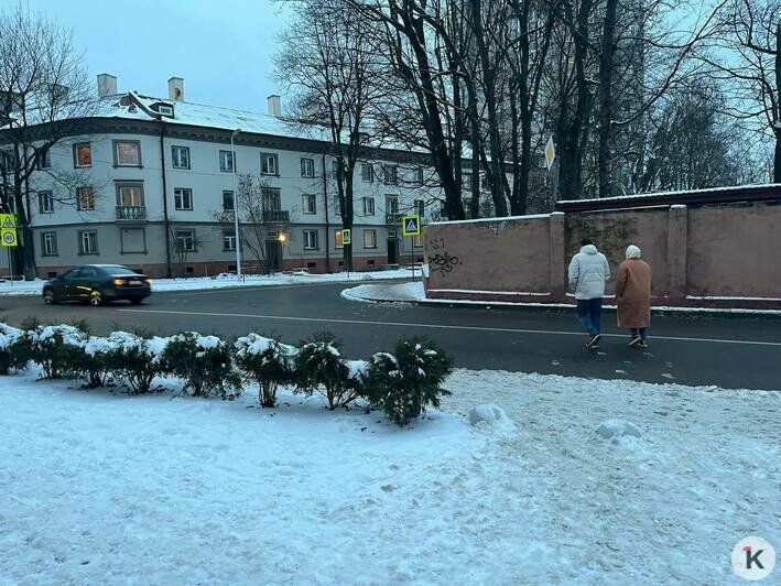 Сам себе гаишник: в центре Калининграда стёрлась разметка - Новости Калининграда | Фото: «Клопс»