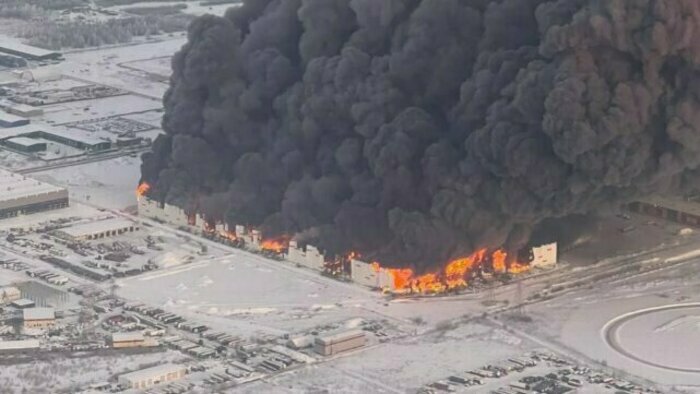 Пожар на складе Wildberries | Фото: соцсети