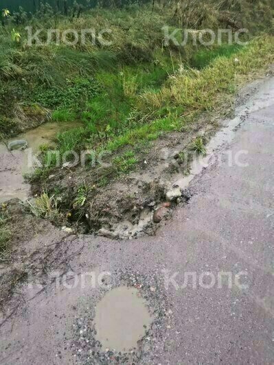 «Лунные кратеры» в Орловке Гурьевского района  | Фото: очевидец  