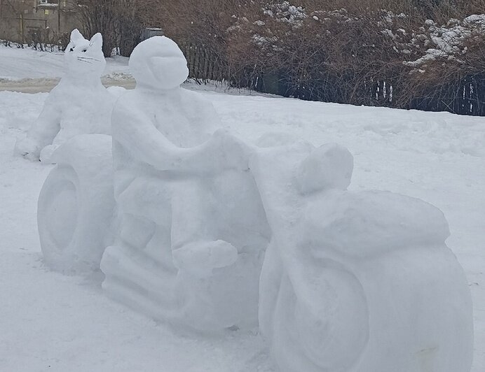 Мотоциклист и кот из Черняховска  | Фото: Сергей Панкратов, Ольга Малышева