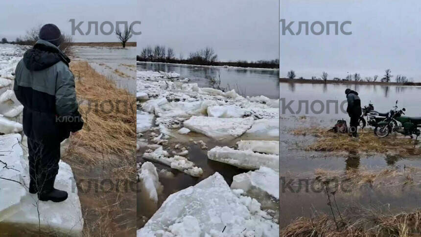 В считаные минуты поле вокруг рыбаков затопило  | Фото предоставил Артём 