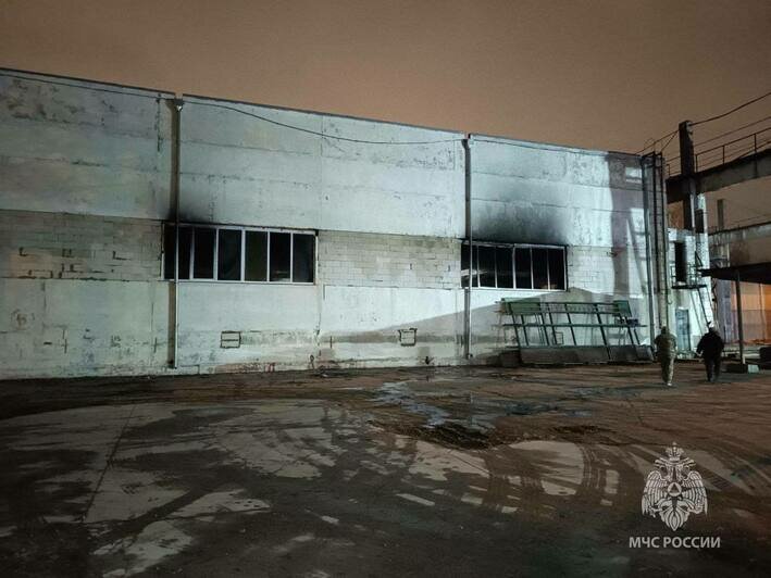 Паллеты, бумага и краска: в МЧС установили причину пожара на территории «Балтрыбстроя» на Камской (фото)  - Новости Калининграда | Фото: МЧС