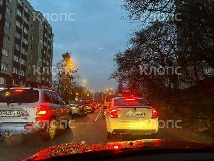 Карта калининградских пробок: где тяжело проехать утром в пятницу (фото) - Новости Калининграда | Фото: очевидец