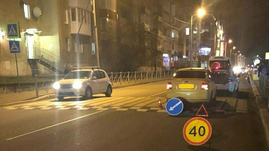 На Фрунзе 27-летний парень попал под колёса авто, переходя дорогу по «зебре» - Новости Калининграда | Фото: пресс-служба УМВД России по Калининградской области