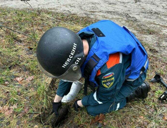 В область снова приехали питерские сапёры, которые будут искать старые мины в окрестностях Балтийска - Новости Калининграда | Фото: МЧС региона