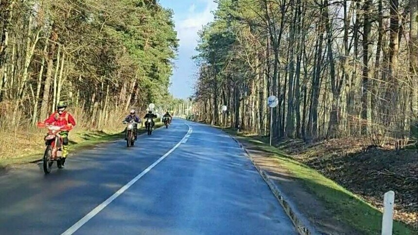 Тренировка байкеров в Гвардейском районе   | Фото: очевидец