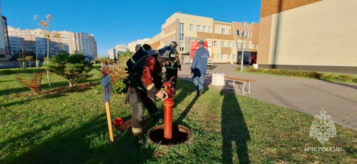 В МЧС назвали причину пожара в школе на Флотской - Новости Калининграда | Фото: МЧС региона