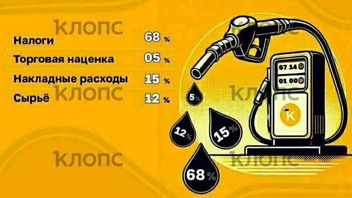 Налоги, доставка, наценка: из чего складывается стоимость автомобильного топлива в Калининграде - Новости Калининграда | Иллюстрация: Александр Скачко / «Клопс»