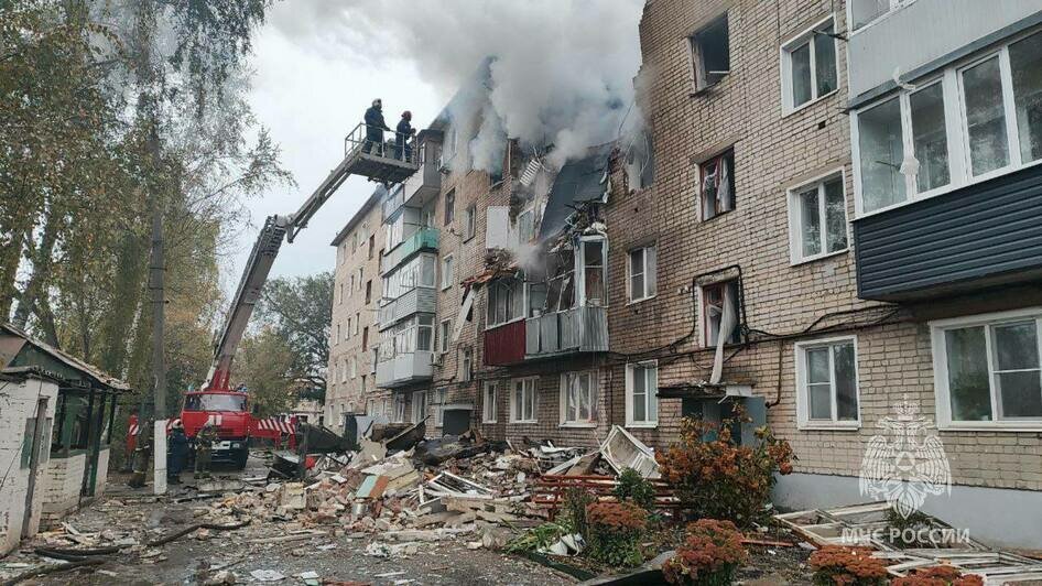 В Тамбовской области в пятиэтажке произошёл взрыв газа, есть погибшие (фото, видео) - Новости Калининграда | Фото: МЧС России