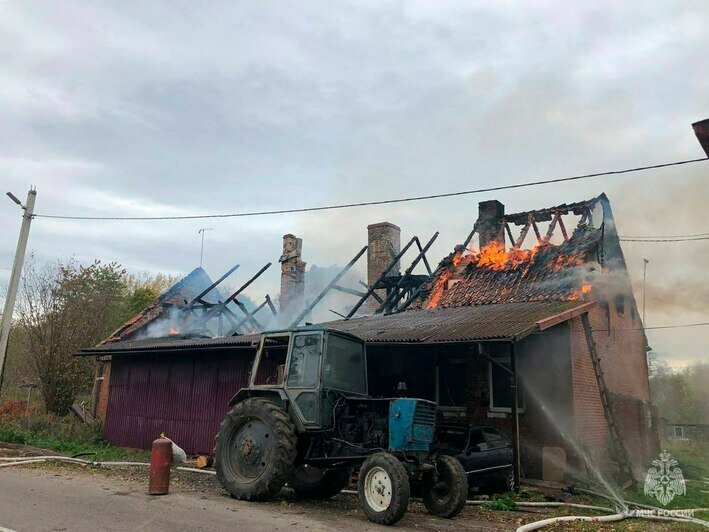 Пожар и его последствия   | Фото: ГУ МЧС по Калининградской области 