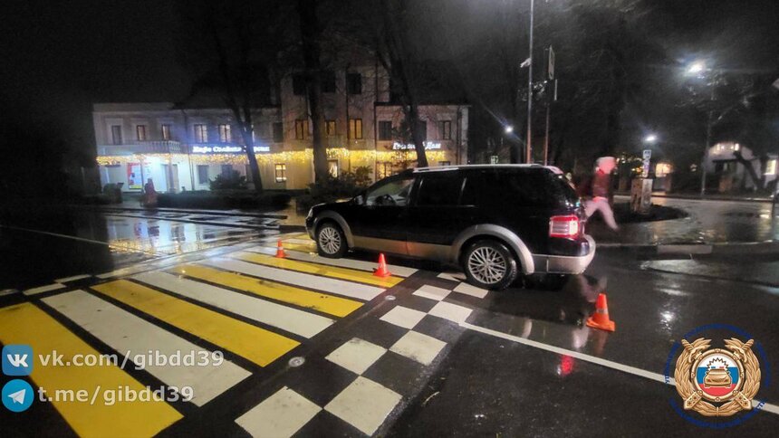 В Зеленоградске на переходе возле вокзала сбили 46-летнюю женщину  - Новости Калининграда | Фото: ГАИ Калининградской области 