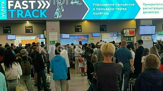 В Храброво задерживаются 23 рейса, ещё 6 отменены