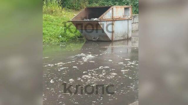 И выплыло добро на всю улицу: на Лесопильной в очередной раз затопило дорогу сточными водами (видео)