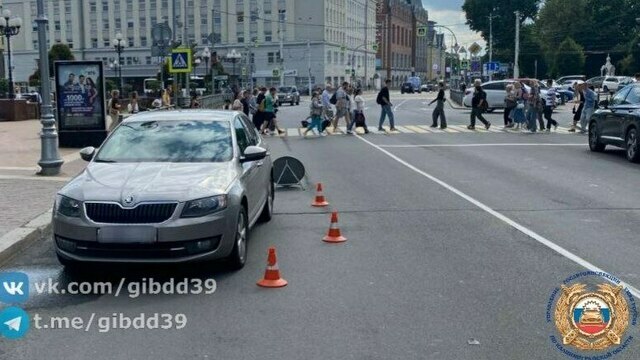 В Калининграде на улице Гаражной водитель сбил пешехода