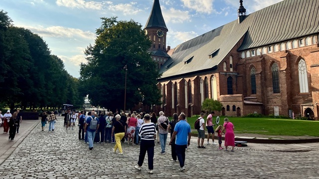 Стоят в очереди: в Калининграде гидов оказалось больше, чем предполагали власти