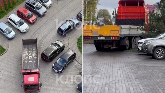 «Газоны уничтожены, техника под окнами»: жители Старокаменной просят запретить грузовикам ездить через двор