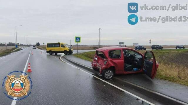 В регионе на дороге Калининград — Полесск столкнулись два автомобиля
