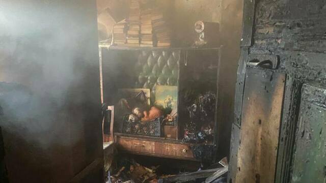 В Черняховске на втором переулке Победы горели бытовые отходы