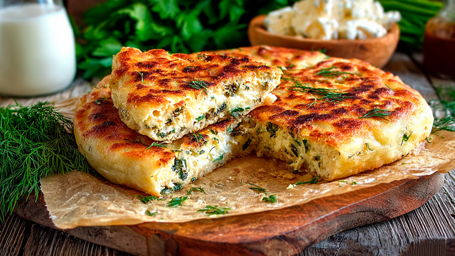 Кефир, два вида сыра, творог и зелень: как приготовить роскошный пирог, на зависть продвинутым кулинарам 