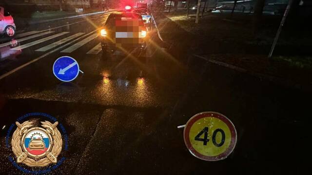 В Калининграде на улице Нарвской водитель Škoda сбил пешехода