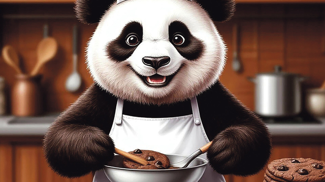 Рецепт для всей семьи: делаем с пандой По шоколадное печенье 