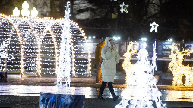 Дятлова рассказала, где в Калининграде уже появились новогодние украшения  