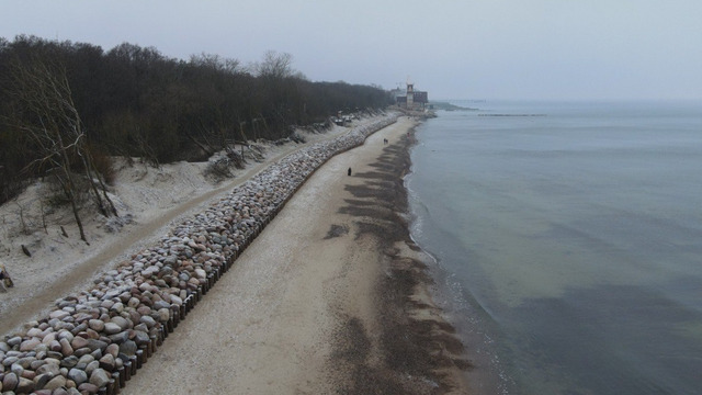 В Зеленоградске восстановили восточную часть пляжа (фото) 
