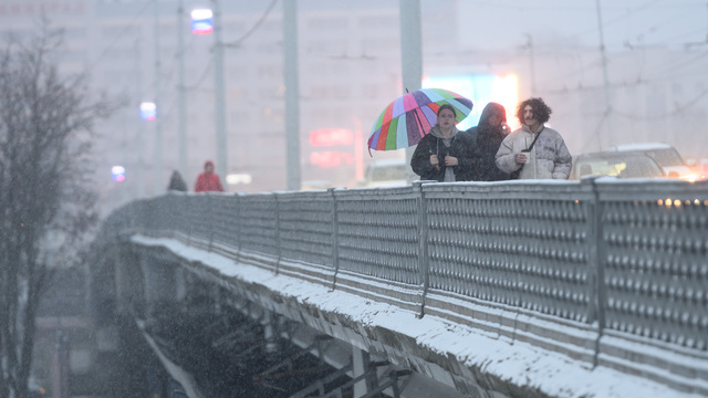 С первым снегопадом в Калининграде справились, но к вечеру город ждет каток и туман