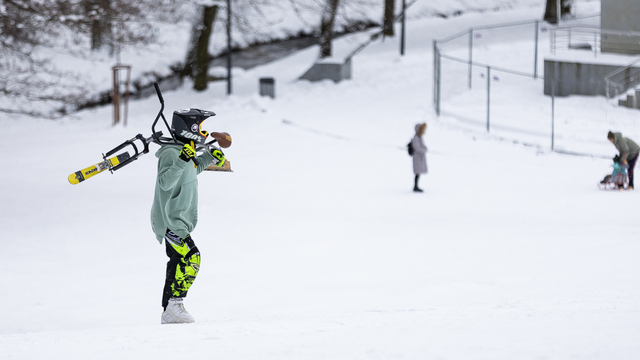 Калининградцам напомнили, что кататься на горках в Центральном парке запрещено