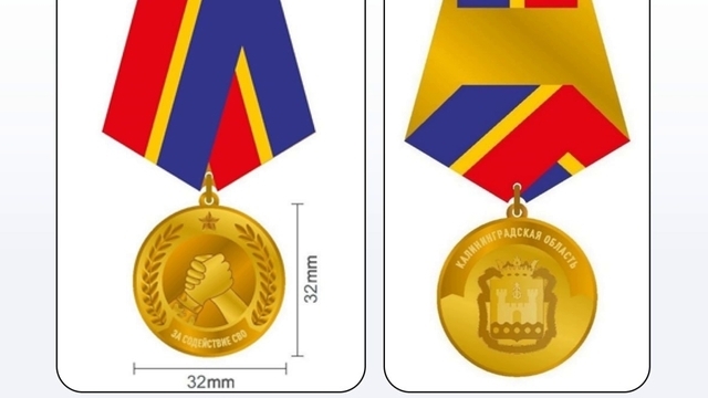 В Калининграде учреждена медаль «За содействие специальной военной операции»