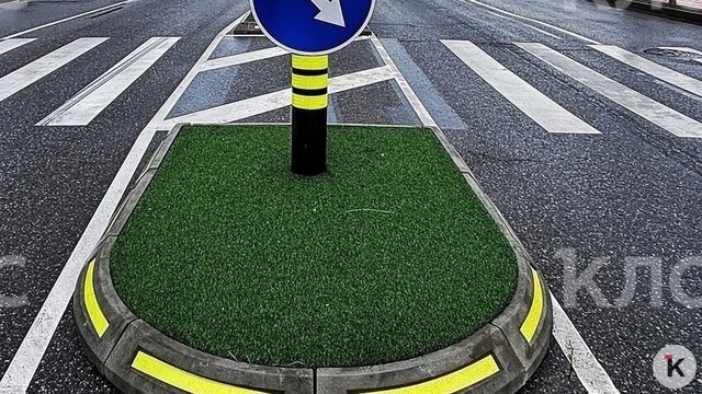 В Калининграде решили сдвинуть один из островков безопасности, на который массово жаловались водители