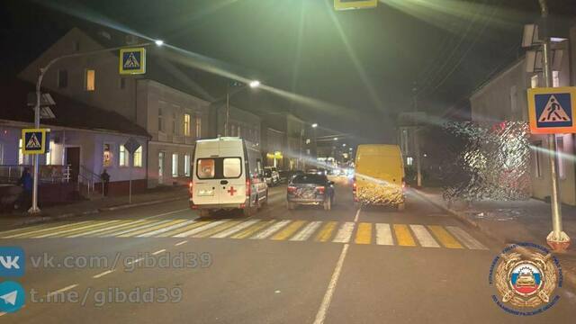 В Гусеве водитель машины сбил подростка 2012 года рождения