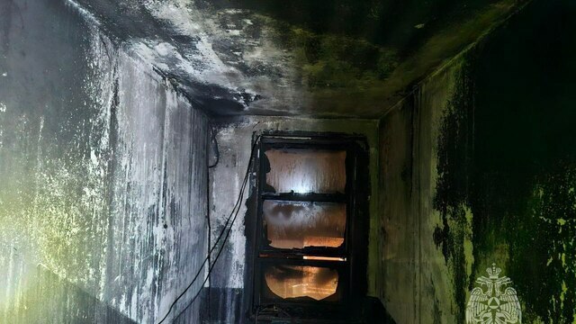 В Немане во время пожара в многоквартирном доме пострадала женщина