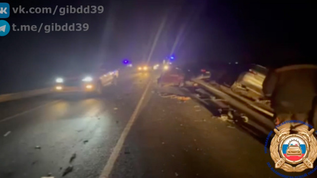 На дороге Калининград — Нестеров водитель выехал на встречку и врезался в три автомобиля