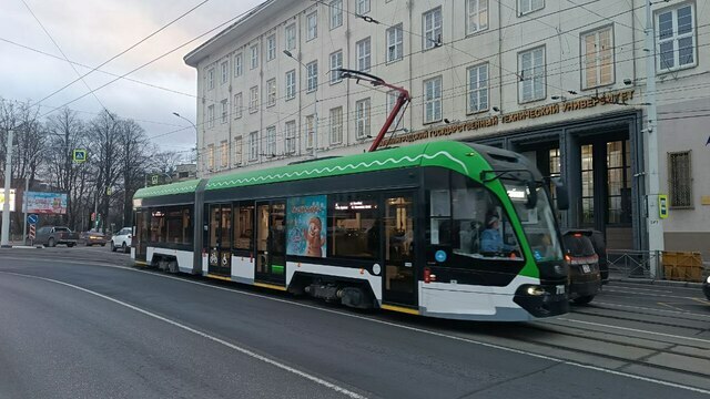 В Калининграде трамвай «пятёрка» вернулся на Советский проспект