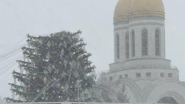 Калининградской елке «сорвало крышу»