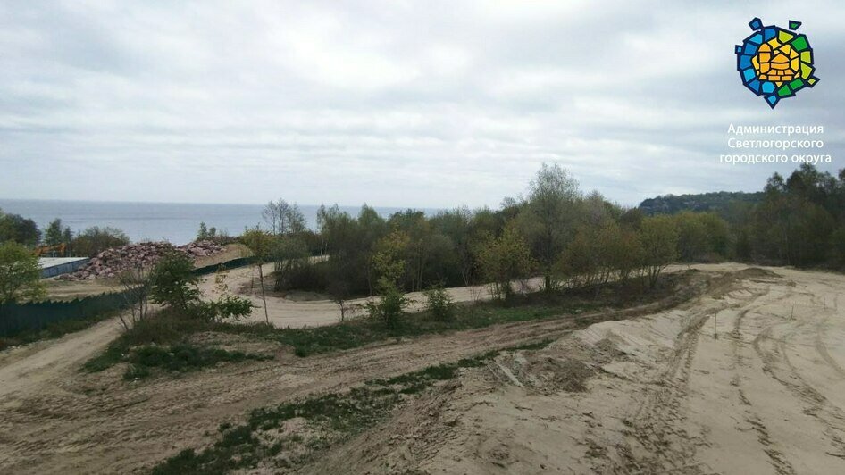 В Светлогорской администрации рассказали, как идёт обустройство спуска к морю в Филинской бухте   - Новости Калининграда | Фото: администрация Светлогорского ГО