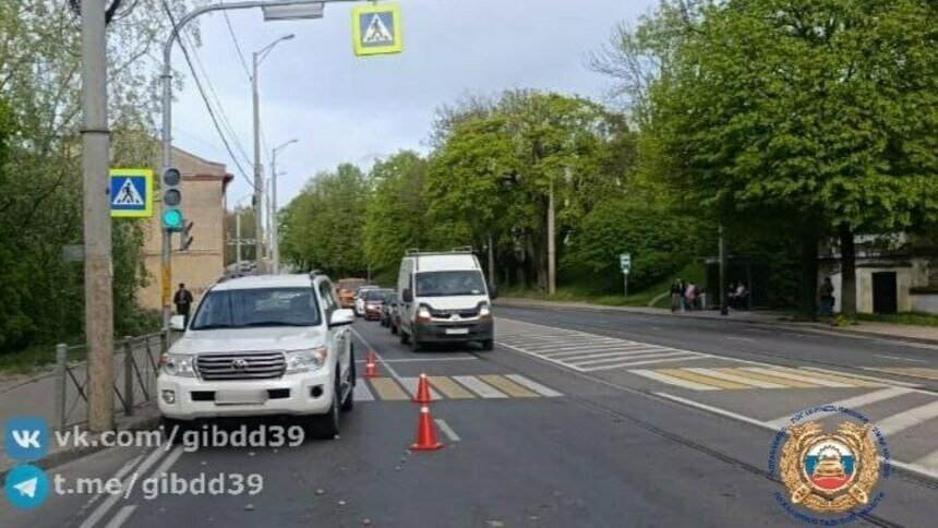 Переходил на красный свет: в Госавтоинспекции рассказали, как сбили пешехода на Суворова   - Новости Калининграда | Фото: Госавтоинспекция Калининградской области