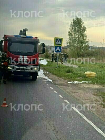 Сгоревшая машина в кювете: в Зеленоградском районе произошло ДТП (фото) - Новости Калининграда | Фото: очевидец
