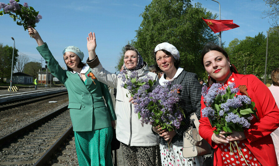  «Эшелон Победы» встретили в Нестерове, Гусеве и Черняховске - Новости Калининграда | Фото: КЖД