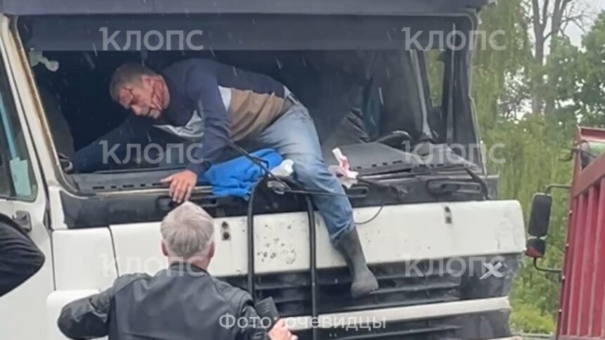 «У водителя залито лицо кровью»: под Калининградом два самосвала врезались друг в друга (видео)   - Новости Калининграда | Фото: очевидцы
