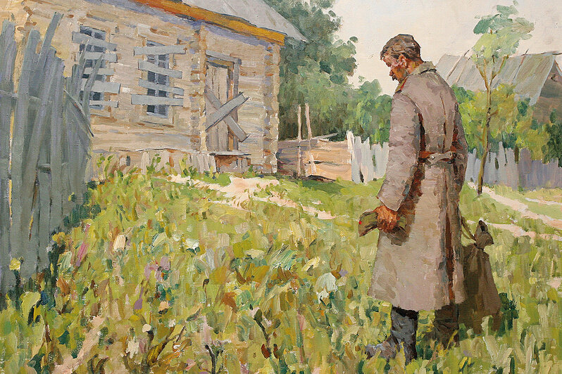 Фрагмент картины Николая Карякина «Возвращение» | Фото пресс-служб музеев