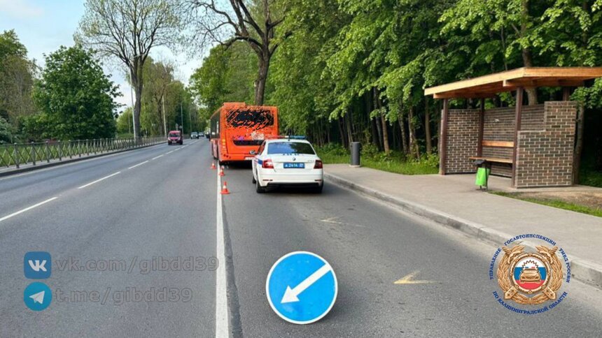 В автобусе на дороге Калининград — Мамоново упала 77-летняя пассажирка - Новости Калининграда | Фото: ГАИ Калининградской области 