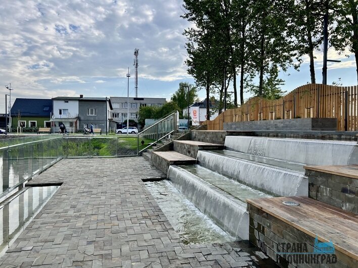В Зеленоградске появился водопад | Фото: Оксана Сазонова