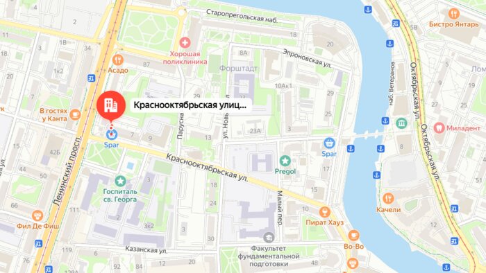 Забытая мелодия: почему в синагоге Кёнигсберга не должно было быть органа и как он там оказался - Новости Калининграда | Скриншот сервиса  «Яндекс.Карты»