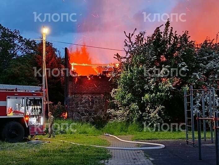 В Донском на улице Янтарной заметили пожар — очевидцы - Новости Калининграда | Фото: очевидец 