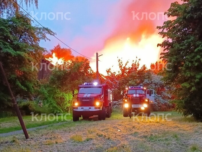 В Донском на улице Янтарной заметили пожар — очевидцы - Новости Калининграда | Фото: очевидец 
