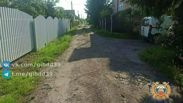 Дорога в СНТ, где произошло ДТП | Фото: Госавтоинспекция Калининградской области